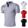 Herren Polohemd Grafische Drucke V-Ausschnitt Outdoor Straße Kurze Ärmel Druck Kleidung Sport Mode Streetwear