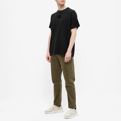 Fg Textured Velvet Logo T Shirt FG50-025CTJ-010