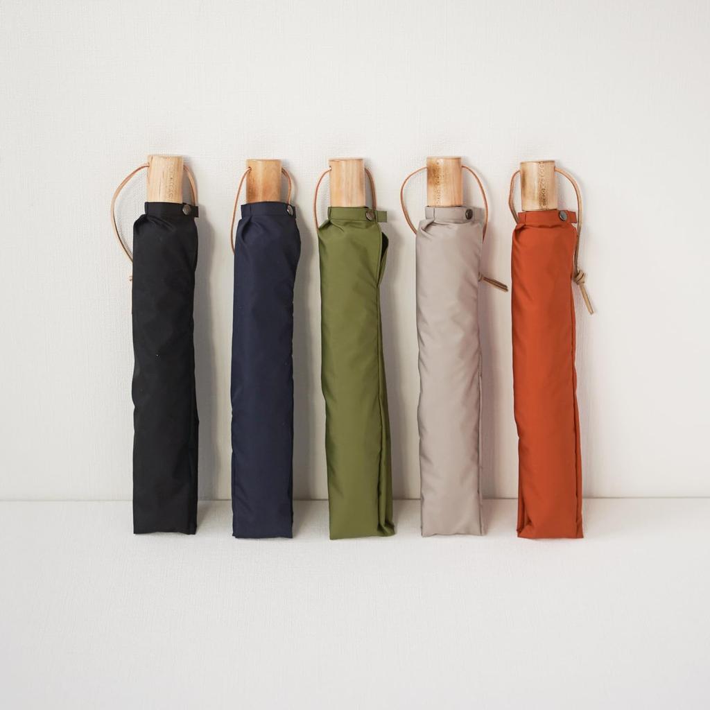 Made in Japan Miratore 55cm folding umbrella that can be carried without folding Super fabric Compact Lightweight Can also be used as a long umbrella