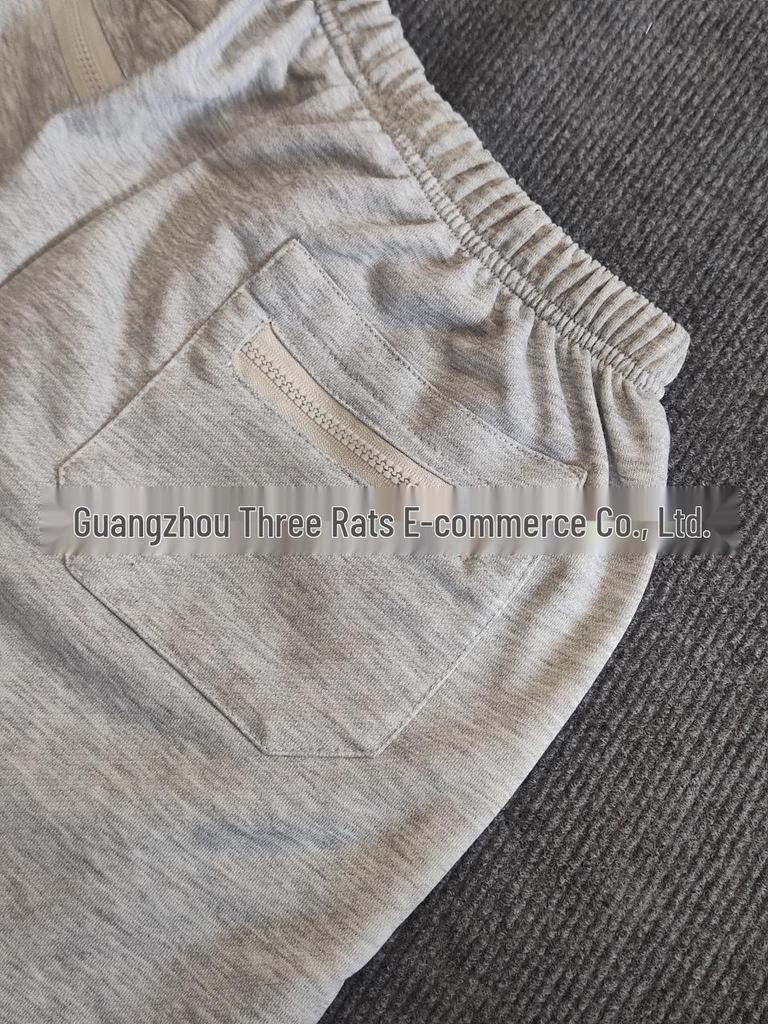 Pantaloncini Casual Americano Retro Lavato Stile Street Uomo Larghi Gamba Dritta
