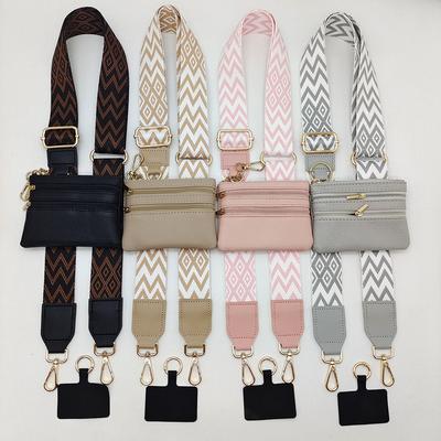 Unisex Mobile Phone Strap One Shoulder Crossbody Adjustable Removable Wrist Strap with Small Bag Lanyard Strap Bag Accessories