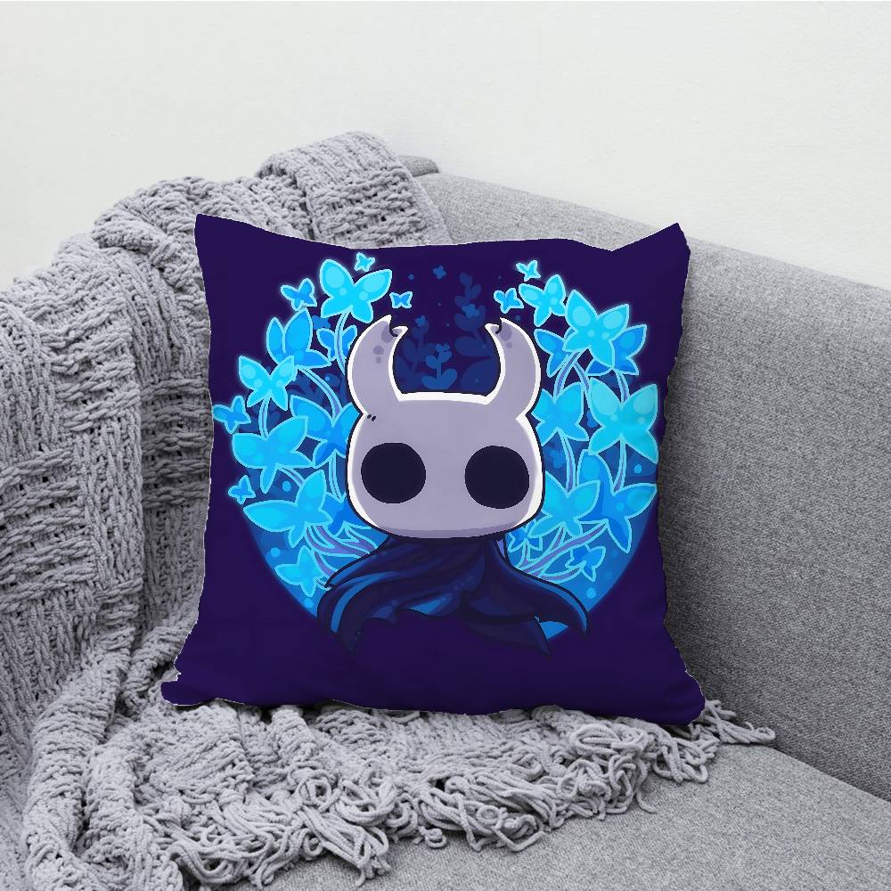 H-Hollow K-Knight Chibi Throw Pillow Case For 45x45cm 55x55cm 30x30cm Square Car Pillowcase Home Bedchamber Decor Gift