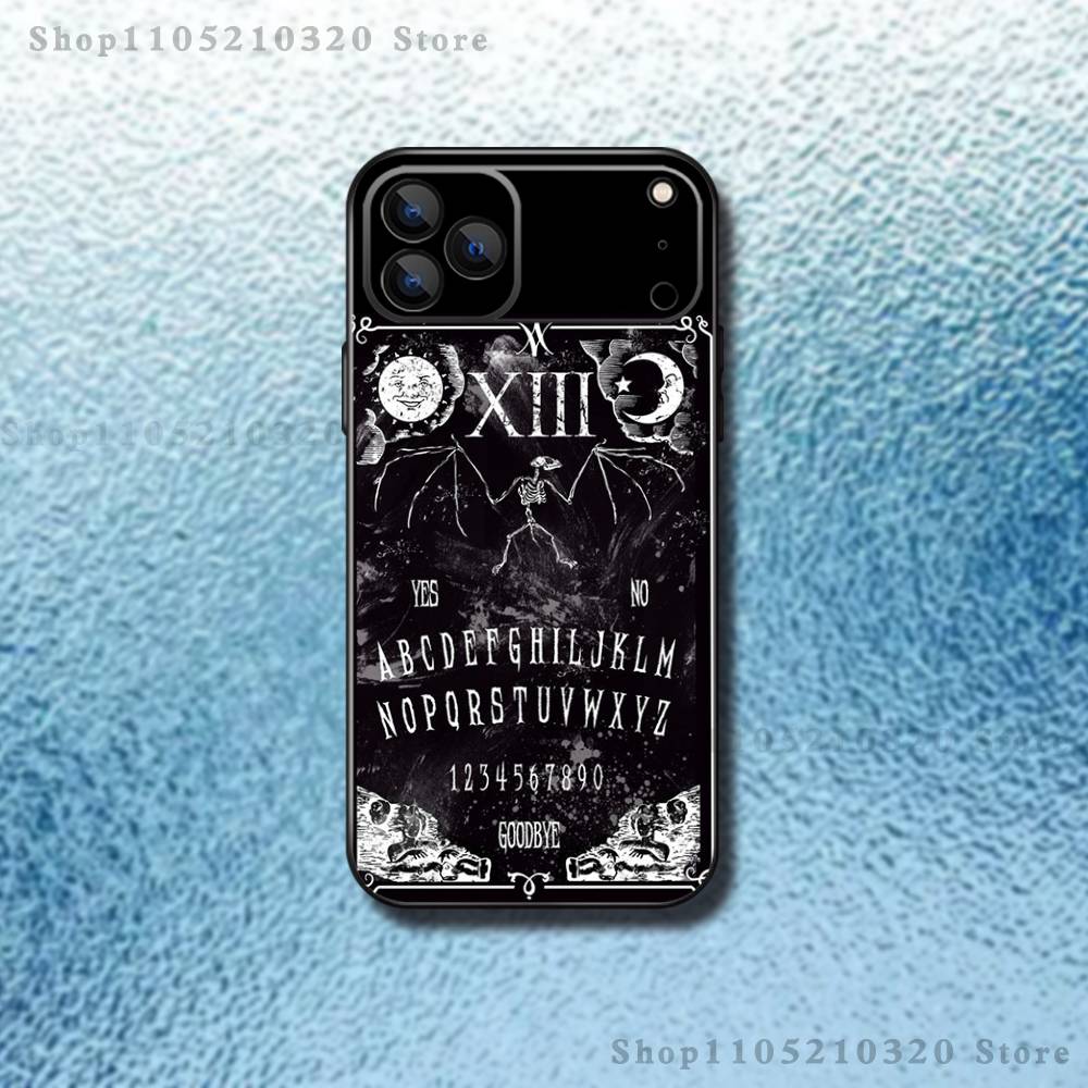 Supernatural Art Ouija Board Phone Case For iPhone 17,16,15,14,13,12,11,Pro Max,XSX,,XR,SE,Mini,8,7,Soft Silicone Black Cover