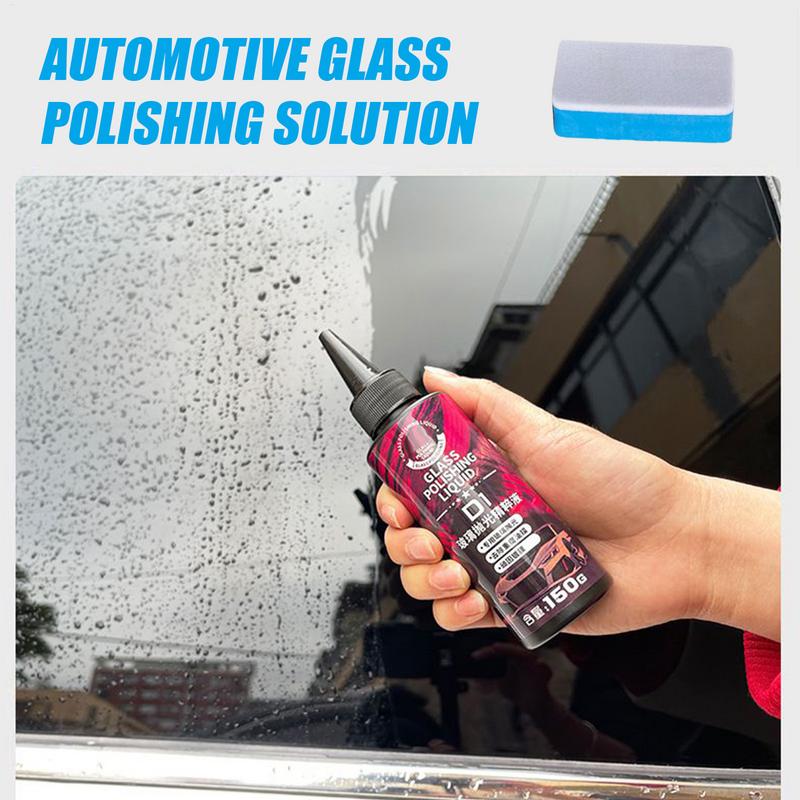 Automotive Glass Polishing Solution 150g Long-Lasting Car Glass Degreaser Window Cleaning Liquid Car Windshield Polish