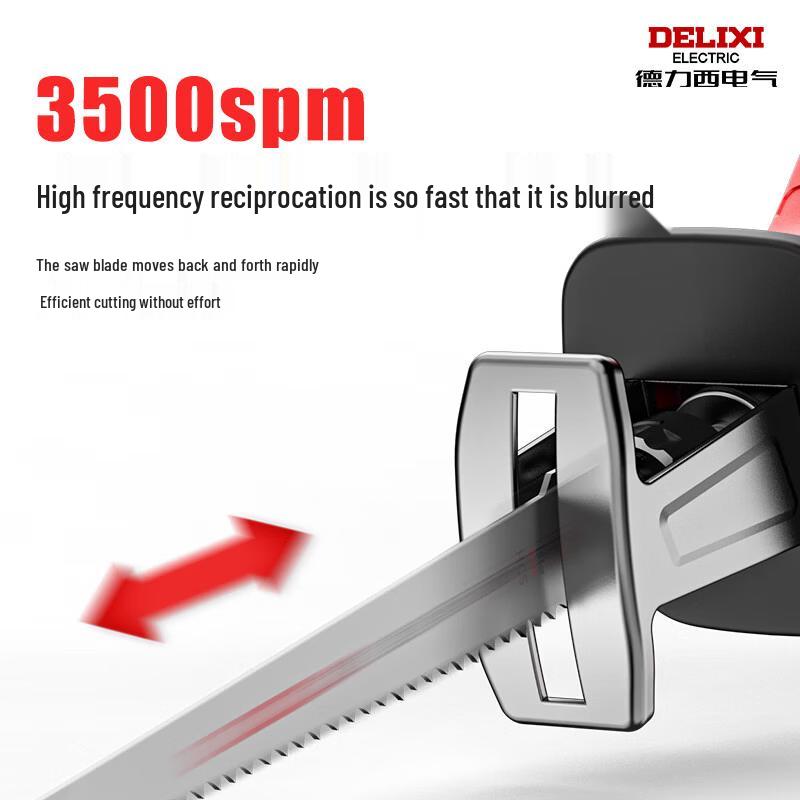 DELIXI DLX-MJD21 Cordless Reciprocating Saw CN Plug (adapter Included)