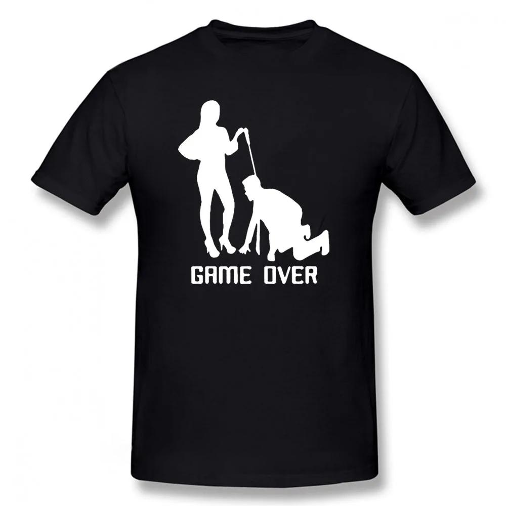 Game Over Bride Groom Bachelor Party T Shirt Funny Tshirt Mens Clothing Short Sleeve Camisetas T-shirt Fashion Streetwear
