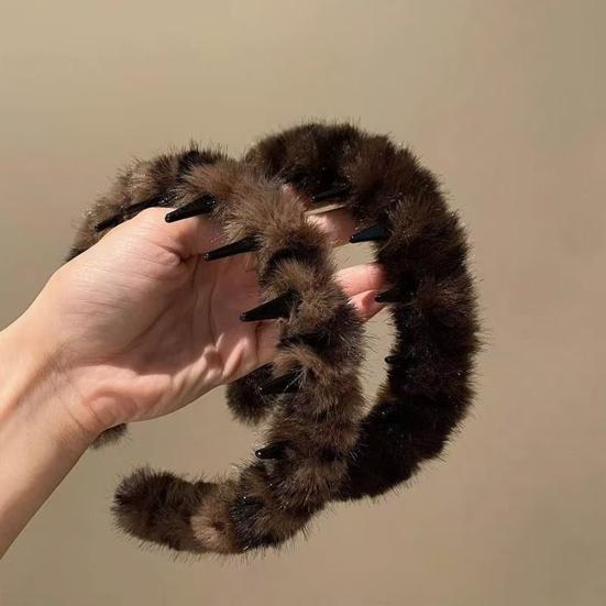 Women Headband Ribbon Decor Anti-slip Teeth Headband Lightweight Versatile Hair