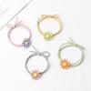 1pc Flower Hair Rope For Women Girls Trendy Minimalist Daisy Hair Ties High Ponytail Braid Small Rubber Band Hair Accessories