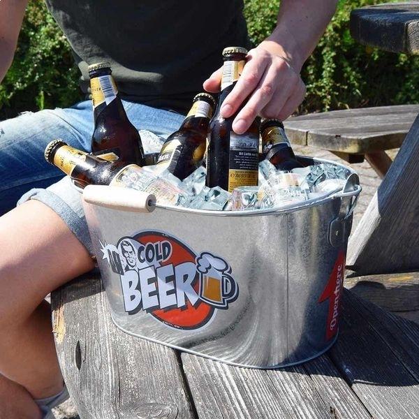 Ice Bucket for Beer with Integrated Bottle Opener