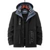 Men's 2023 Winter Cotton Jacket Set: Detachable Liner, Thickened Two-Piece Plus Size (5960)