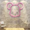 Bear Wall Decorations Restaurant Background Wall Stickers Acrylic Sticker Self-adhesive DIY Wallpaper 3D Wall Decal