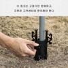 Umbrella Pole Fixed Stand Stainless Steel Tent Awning Rod Bracket Windproof Outdoor for Hiking Fishing Tent Accessories