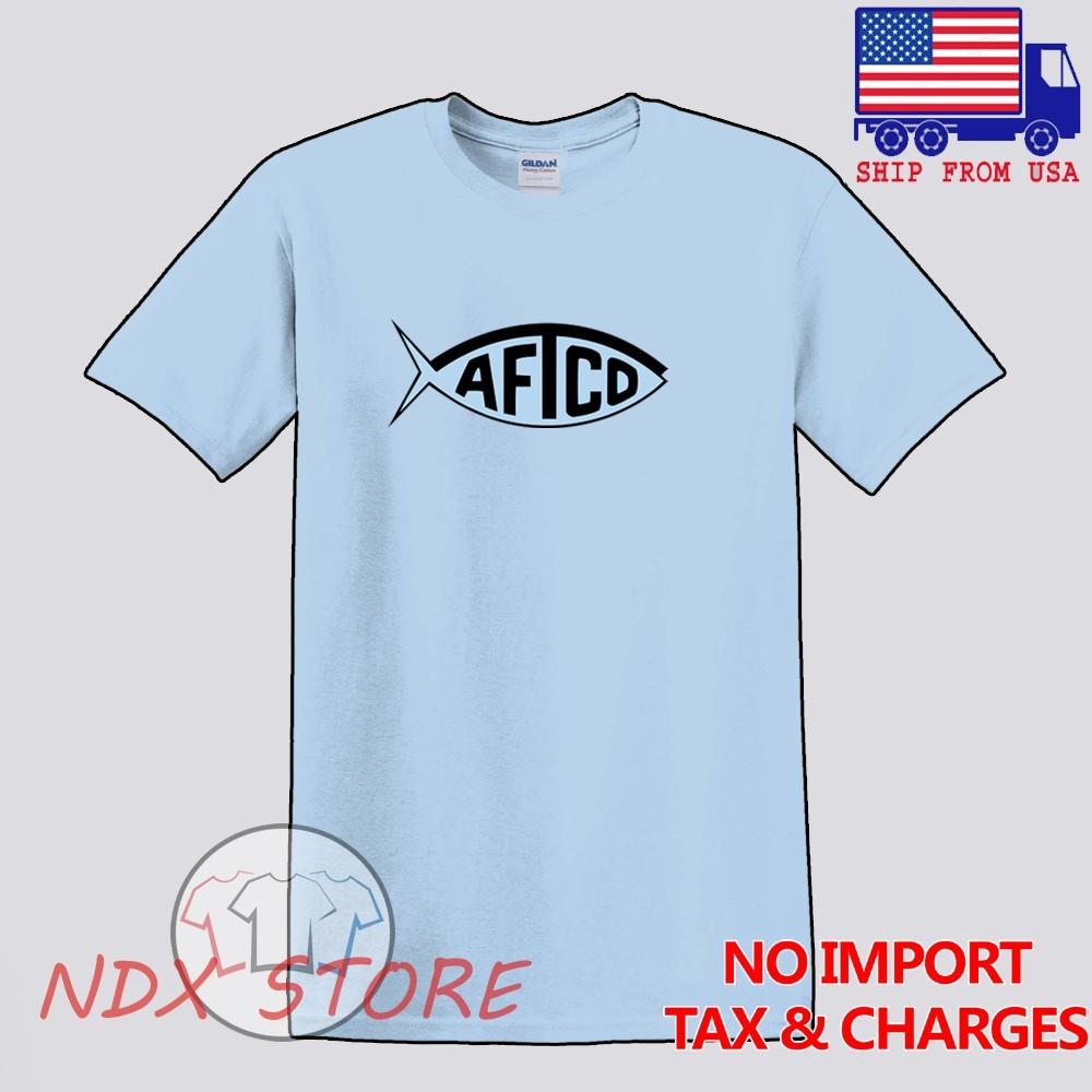 AFTCO Fishing Men#039;s Blue Size S5XL Unisex T-Shirt M