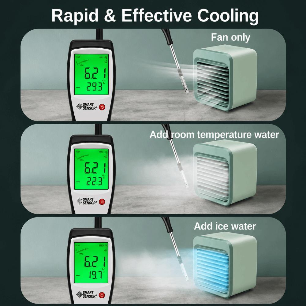Low Noise Cooling Fan Mist Spray Desktop Fan Portable Portable Misting Fan  Desktop Cooling