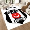 Be?ikta? Football Crest Square Rugs Are a Great Choice for Living Rooms, Bedrooms, Home Décor, and As Gifts.