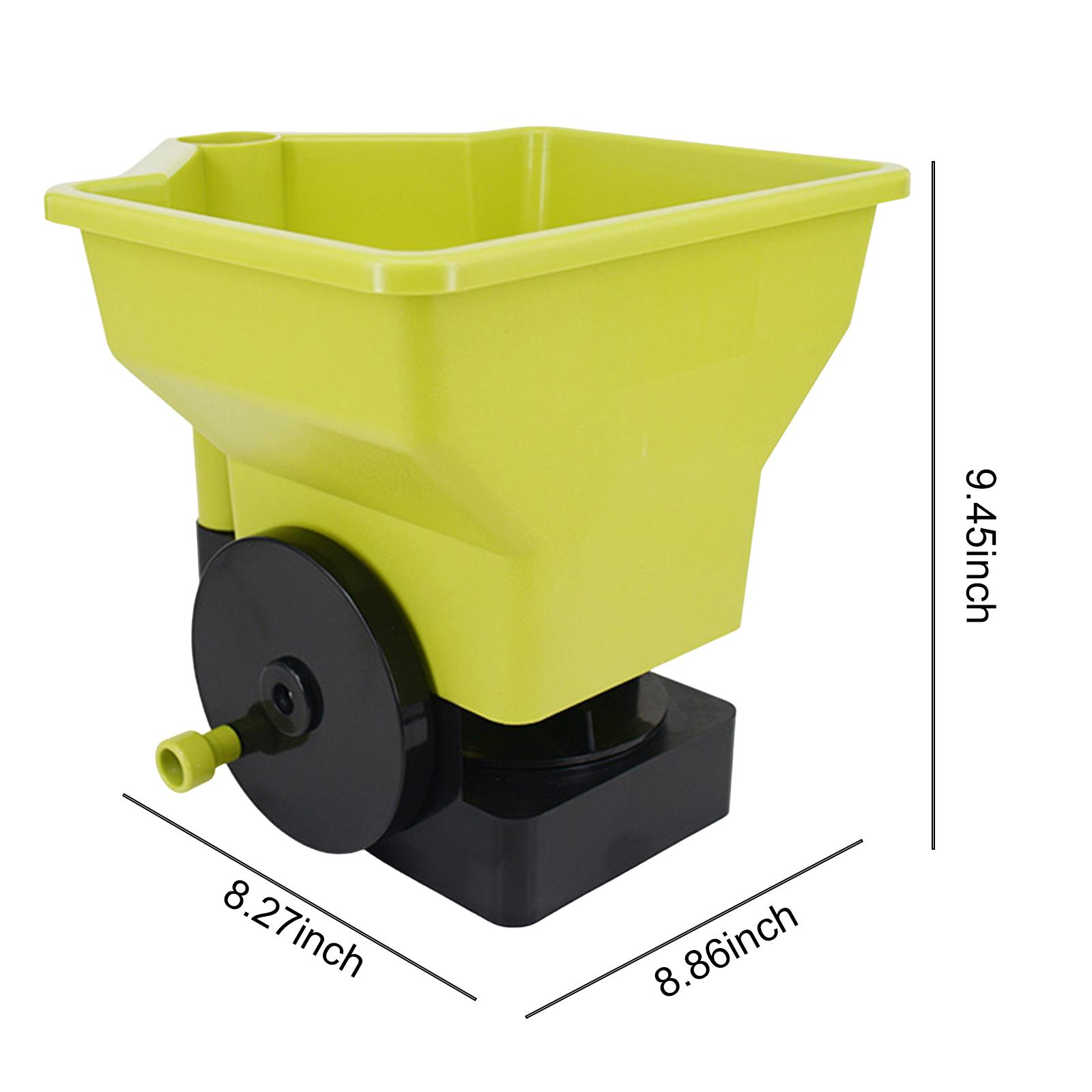 Hand Spreader 3L Manual Small Labor Saving Handheld Lawn Garden Spreader for Fertilizer Salt Green Manual Spreader Hand Spreader желто-зеленый