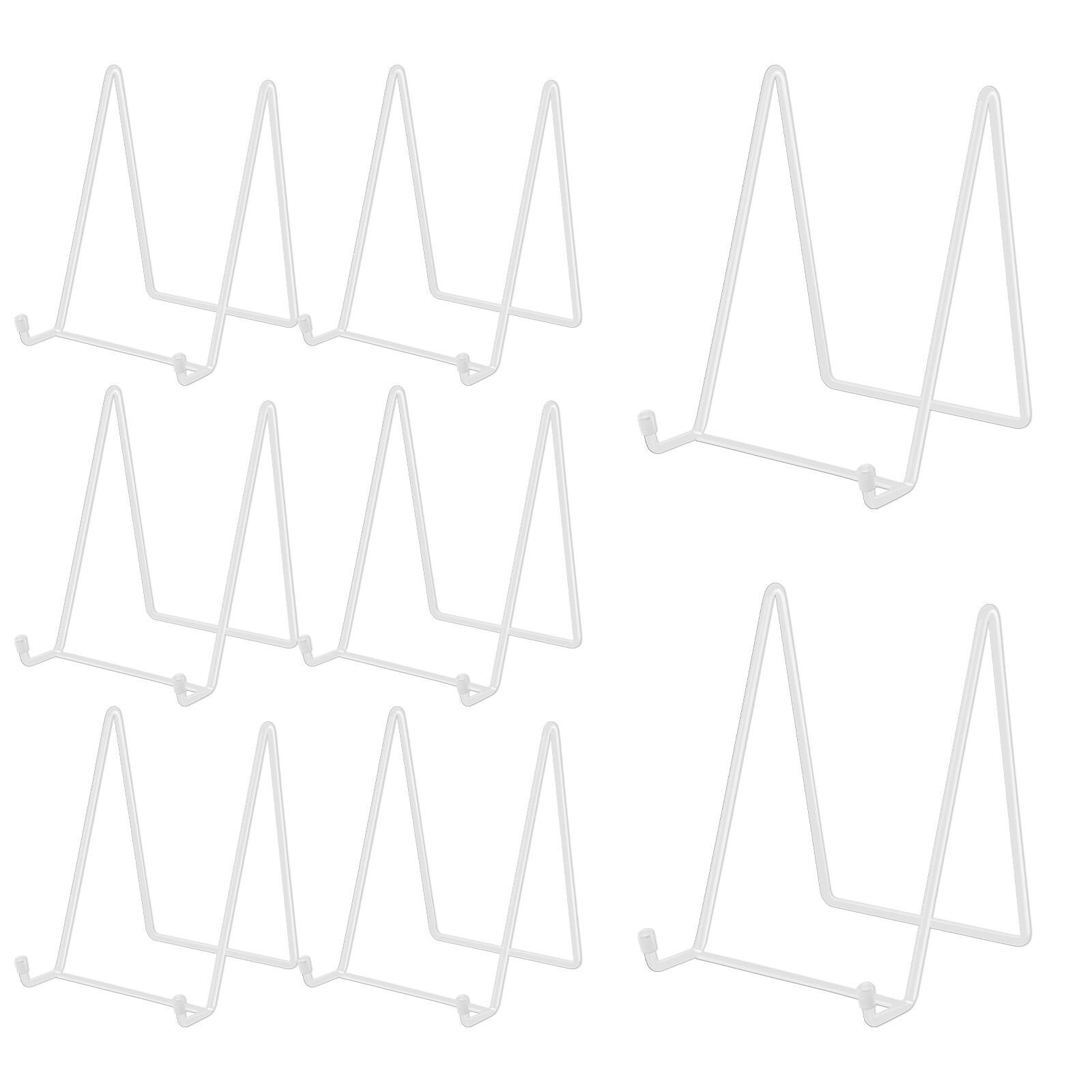 

8 шт. Подставка для демонстрации картин Рамка из углеродистой стали Держатель Декоративный держатель для тарелок для дома, кухни, офиса, вечеринки, магазина