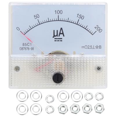85C1 DC 0~200UA Zeigerstrommesser Hochgenaues Amperemeter Analoges Panel-Strommessgerät