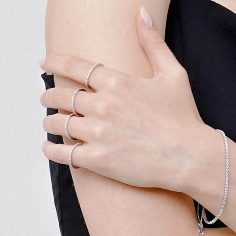 aphrose 1mm eternity ring