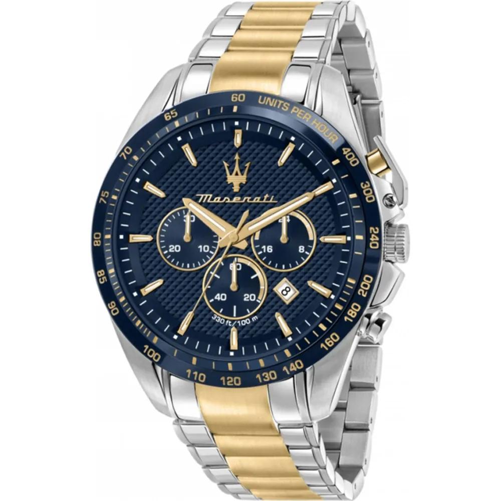 Maserati Traguardo Blue Metal/Bicolor Men s Quartz R8873612046 синий