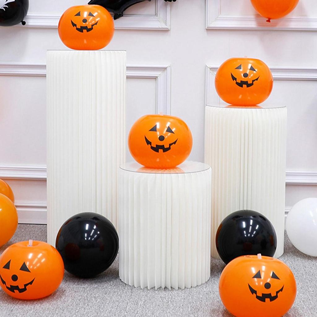 Inflatable Pumpkin Balloons Decorative Halloween Pumpkin Lamp with LED Bright