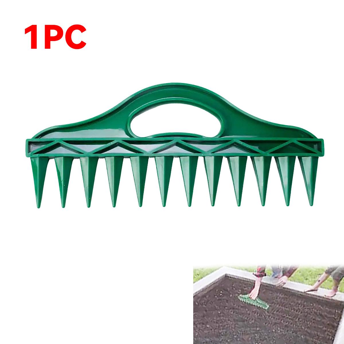 

Seed Sowing Tool - Soil Hole Drilling/Spacing Tool for Agri Land & Garden Veg Planting, Plastic Rake, Non-Electric