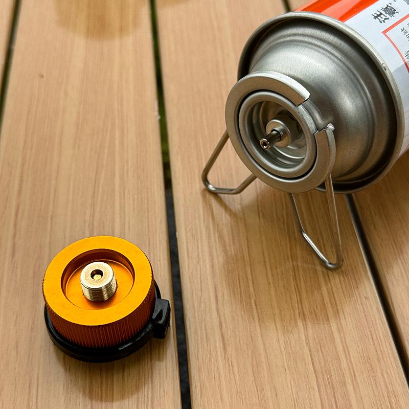 Portable Outdoor Gas Canister Stand with Leak-Proof Metal Buckle