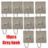 Multi-Function Multiple SpecificationsTransparent Strong Self  Adhesive Wall Hooks Multi-Purpose Wall Hook Key Holder