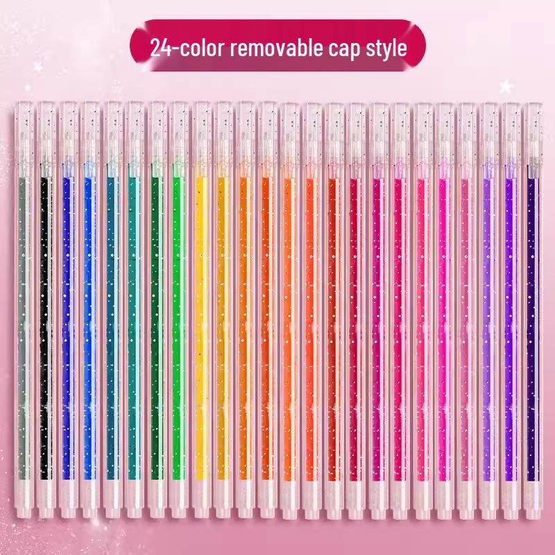 Luminous Color-Changing Glitter Gel Pen - Silver Light & Pearl Marker for Journaling