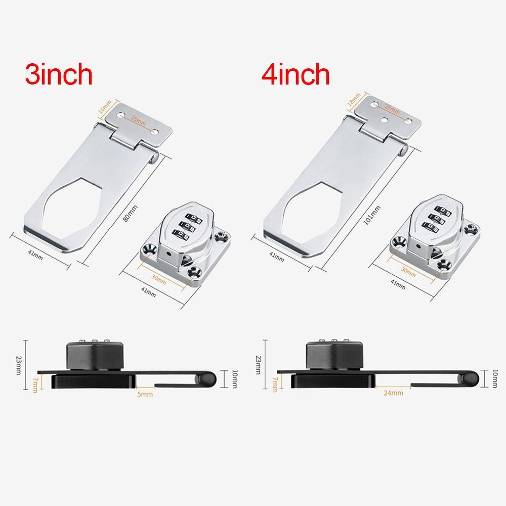 Security 3 Digit Coded Combination Coded Lock Coded Lock Cabinet Password Locks Window Stoppers