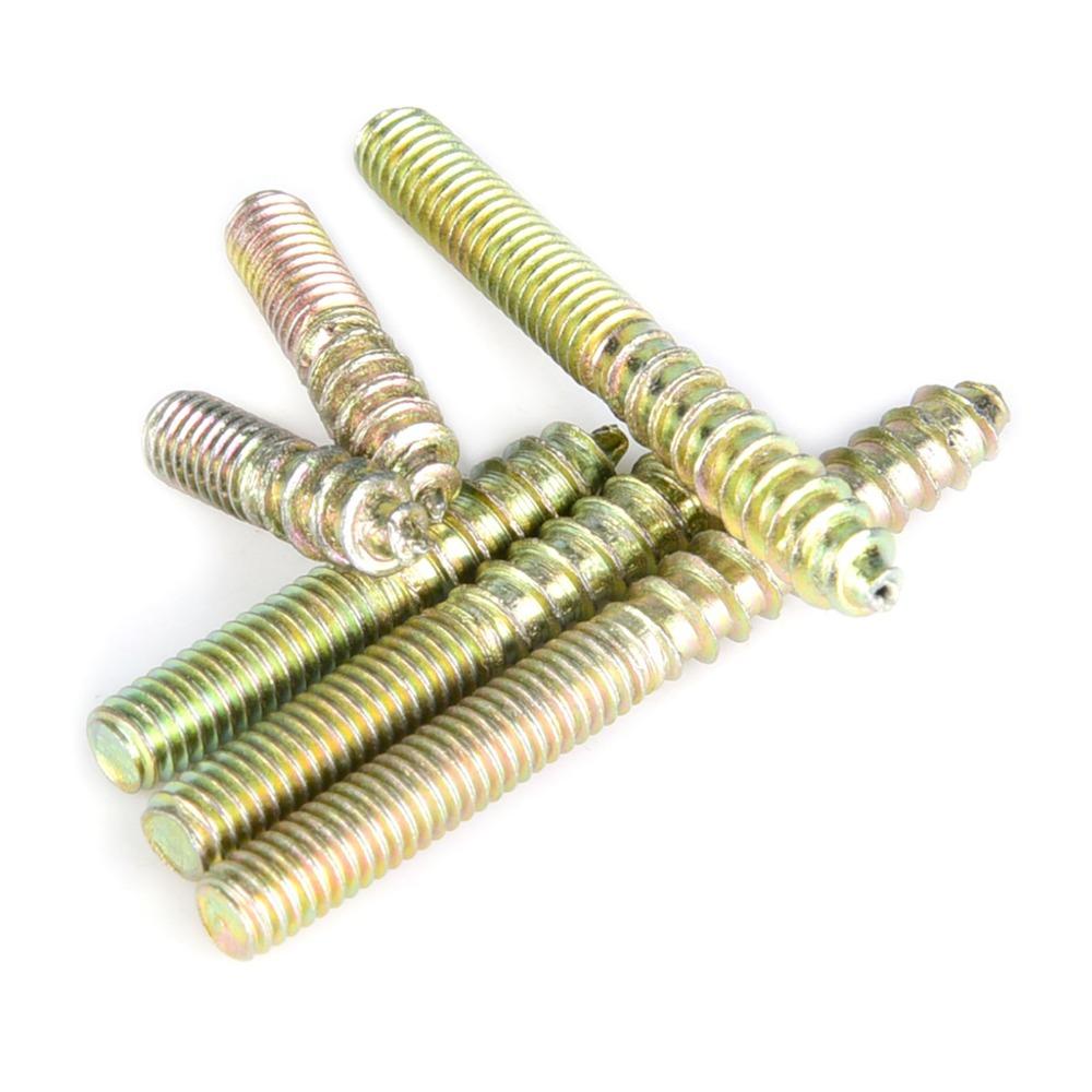 110pc Headed Dowel Screw Double Threaded Double Ended Screw Threaded Wood Screw Indoor Use