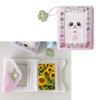 Cute Animal Theme Kpop Photocard Organizers 40 Pocket PVC Binder Book Mini Travel Photo Album with Charm for Fan Gift