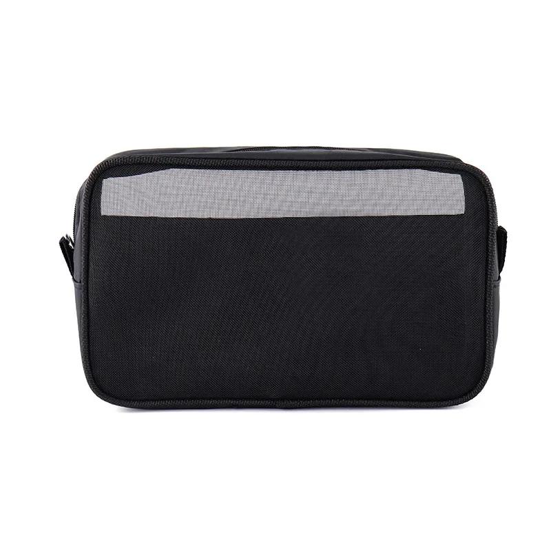Mesh Cosmetic Sanitary Napkin Pad Bag Zipper Toiletry Organizer Makeup Bag Transparent Women Lipstick Washing Storage Pouch
