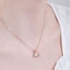 Double Heart Cubic Necklace Elbrnn235