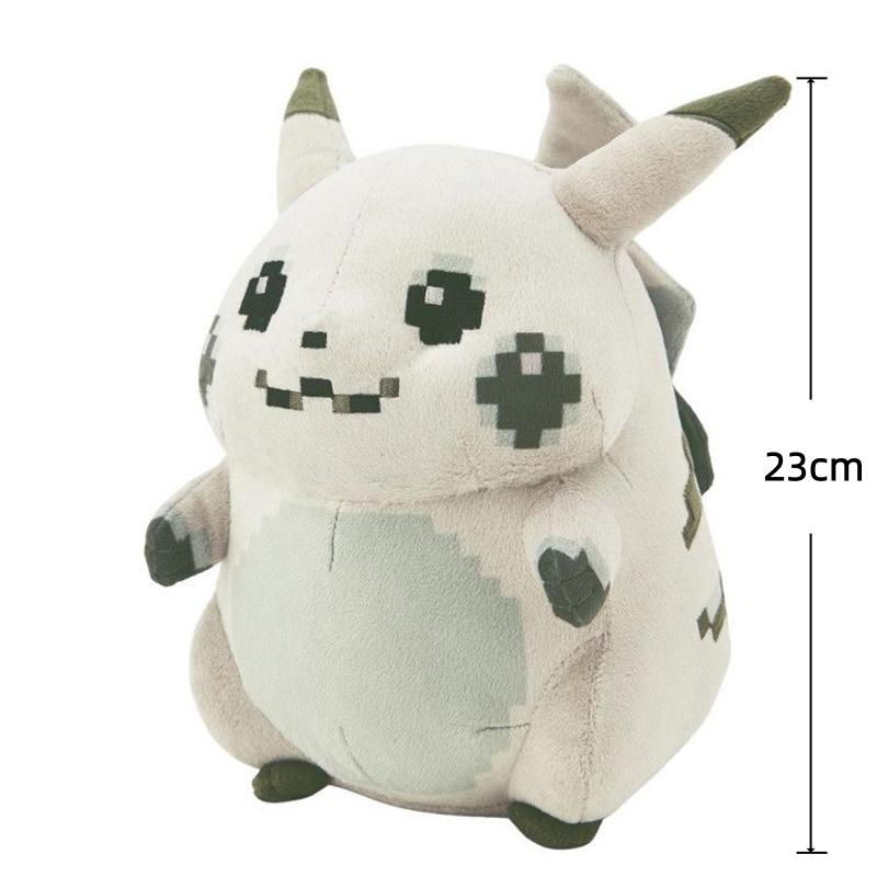 Initial Pikachu Plush Toys 30th Anniversary Commemorative Edition Pixel Art Style Pikachu Stuffed Doll Exquisite Gifts