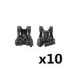 MOC US Soldiers Figure Vest Building Blocks Military Tactical Armor Army Bricks Weapons Accessories Toy Children J023
