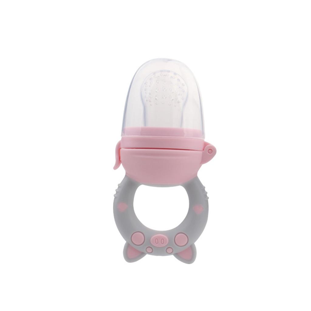 Baby Food Feeder Teeth Grinding BPA Free Silicone Pig Fruit Feeder Pacifier for Babies Infants