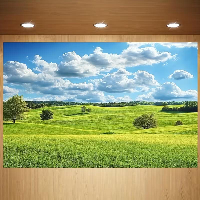 2D Summer Meadow & Countryside Photography Background