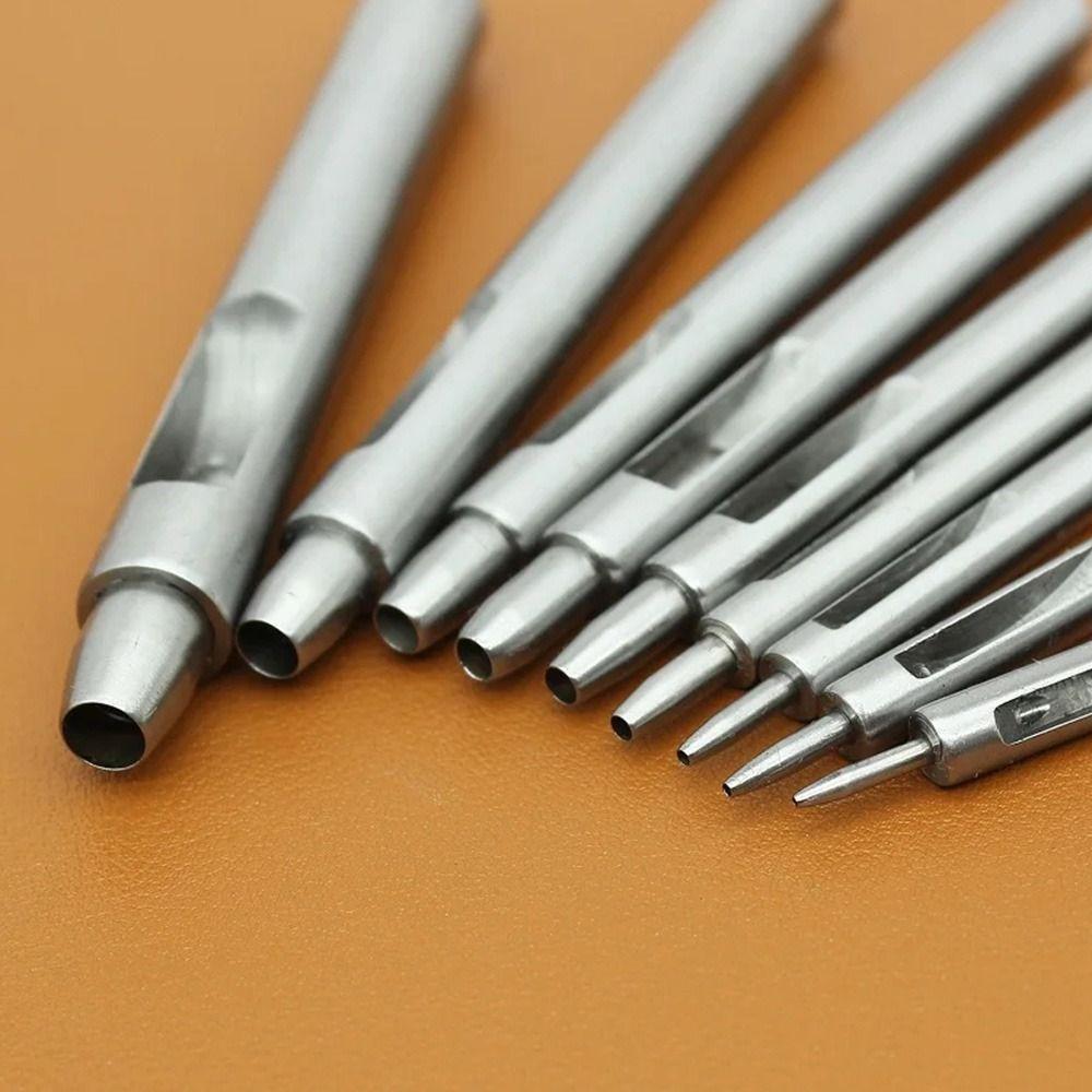 1Pcs DIY Leather Craft Tool Straight Head Leather Punch Drilling Hole Accessories