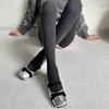 Women Hollowed Plaids Pattern Stockings Cotton Pantyhose Solid Color Winter Opaque Tights Bottoming Leggings Hosiery