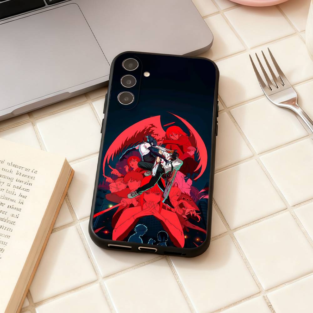Anime C-Chainsaw Man R-Reze Arc  phone Case For Samsung Galaxy A73,A72,A71,A70,A53,A52,A51,Others Soft Black Shell