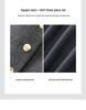 Women's Elegant Woolen Vest & Knit Base Layer with Back Slit Skirt Set