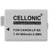 Battery for Canon EOS 1000D EOS 500D EOS 450D EOS Rebel 800mAh LP-E5
