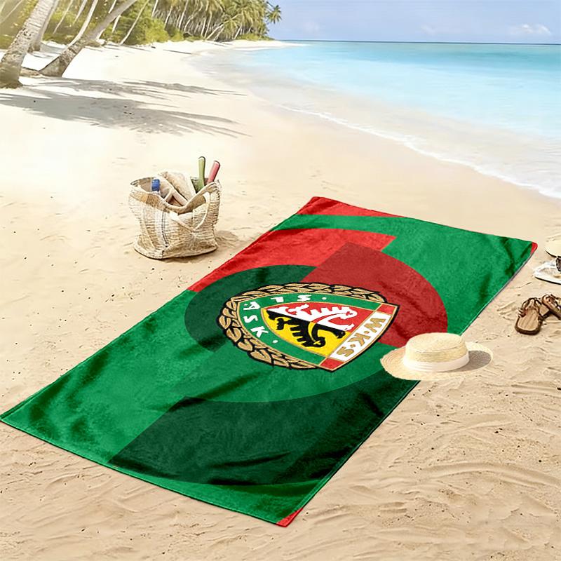 SLASK WROCLAW Print Beach Towel, Large Soft Quick Dry Towel for Beach Camping Swimming
