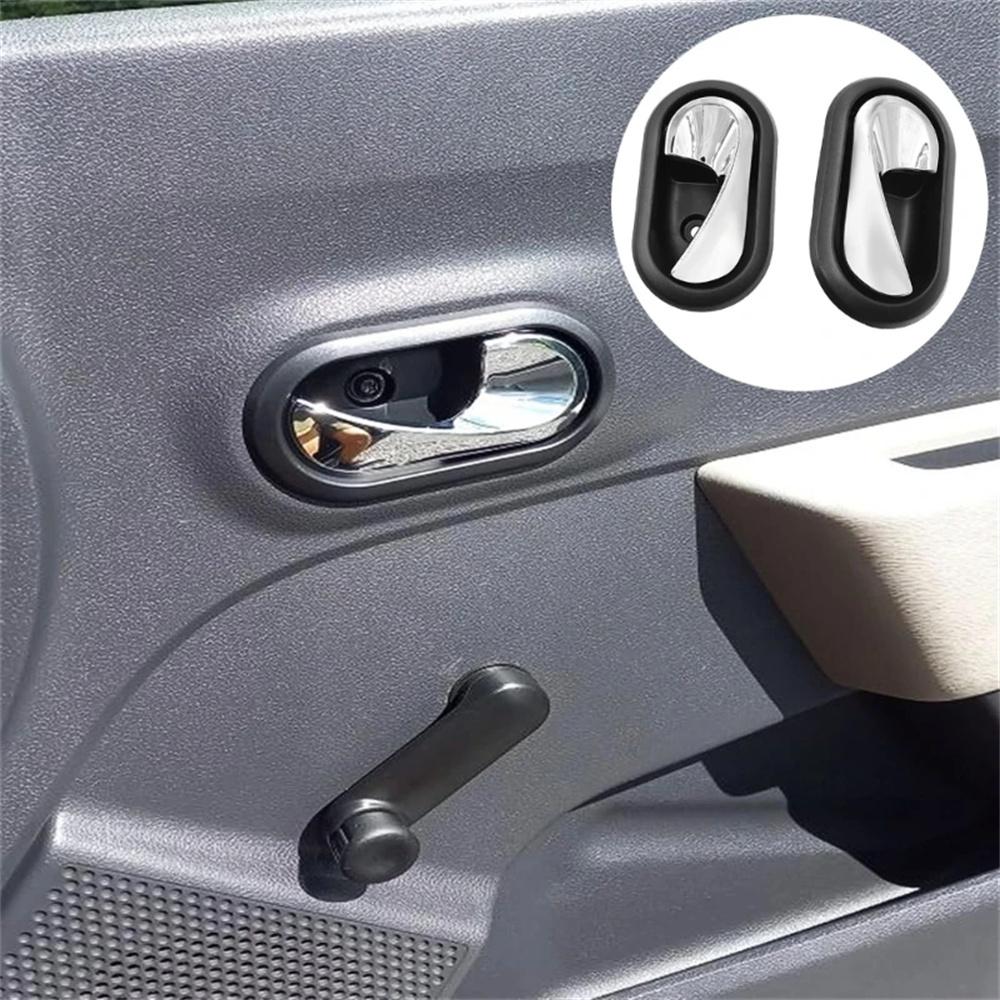 2x Interior Door Handle For Renault Megane Sandero Duster 8200733847 8200733848