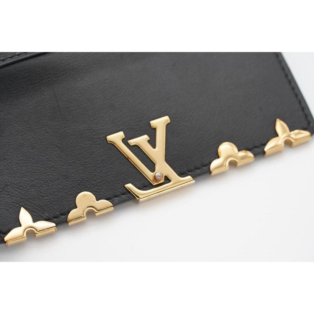 Used Louis Vuitton Capucines Noir Tri-fold Wallet