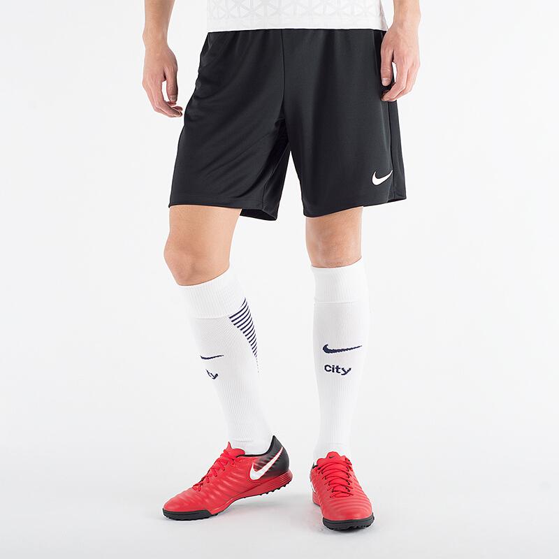 Nike Solidne Logo Trening Piłkarski Oddychające Odprowadzające Pot Spodenki Spodenki dla Dzieci Czarne 725887-010