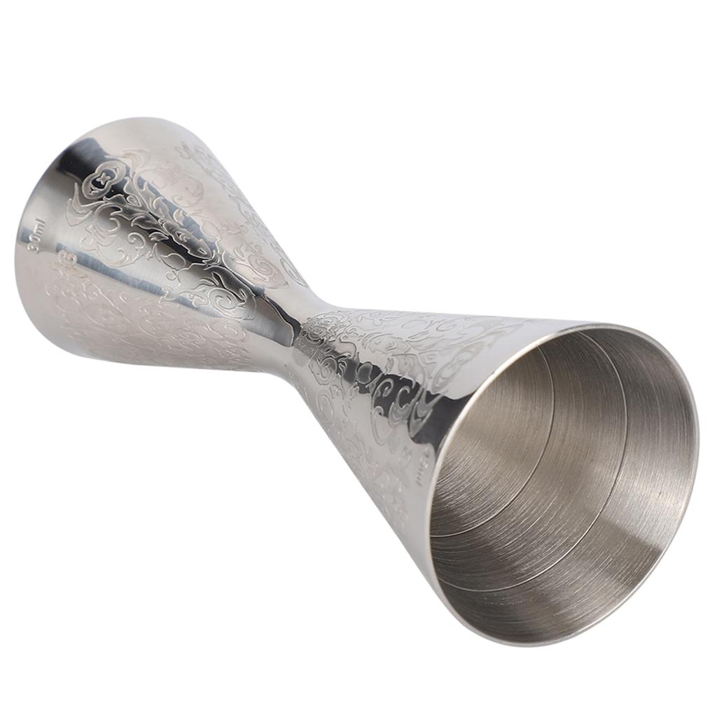 30ml 45ml Krásný nerezový jigger se stupnicí Odměrka na nápoje víno Barové doplňky