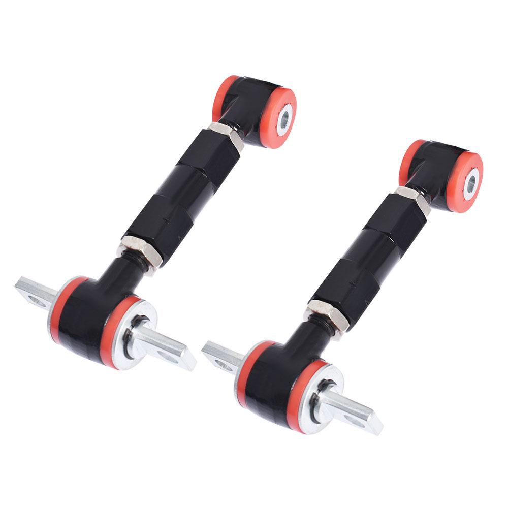 Black Adjustable Racing Rear Suspension Camber Control Arms Kit Replacement for Honda Civic Acura Integra 1990-2001
