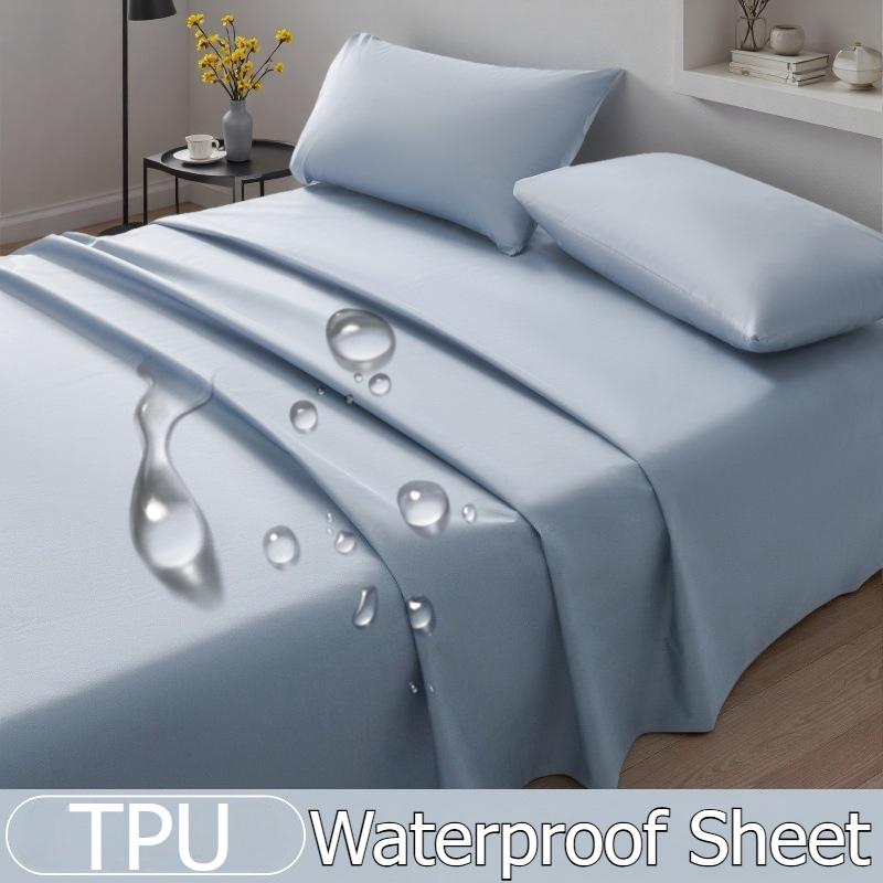 Waterproof Bed Sheet, Urine Proof Mattress Protector Pad, Washable Wrinkle Resistant Cat Resistant Bed Cover, Hotel Bed Protector